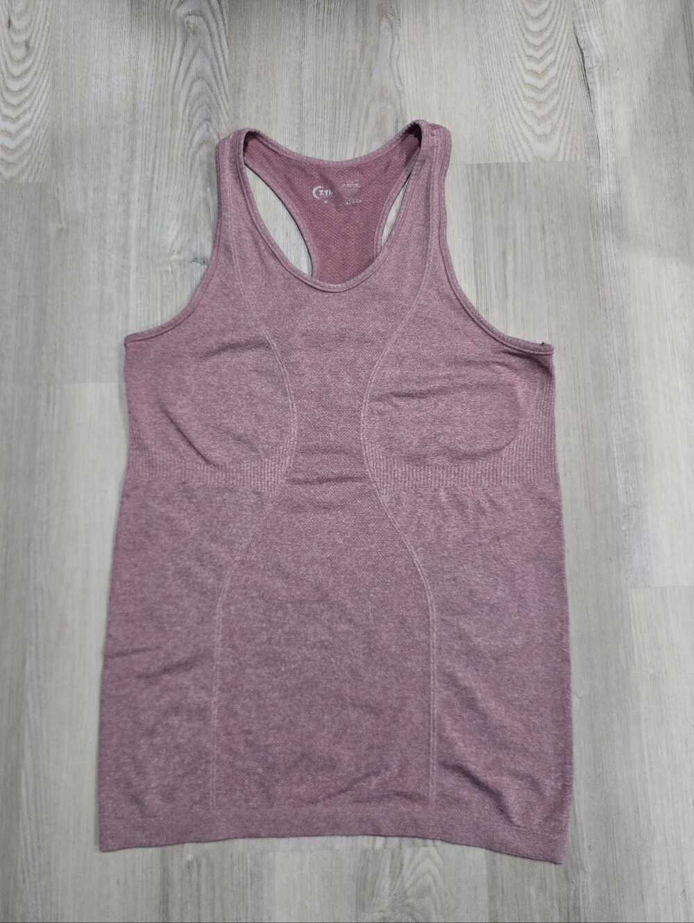Zyia Active Copper Charged Tank Top Seamless Racerback Pink Womens M